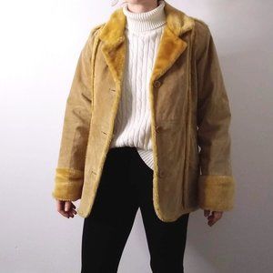 Suede & Faux Fur Full Tilt Coat